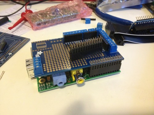 Short (normal) length leads don't allow for Pi plate stacking.